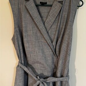 Ann Taylor Gray Midi Dress